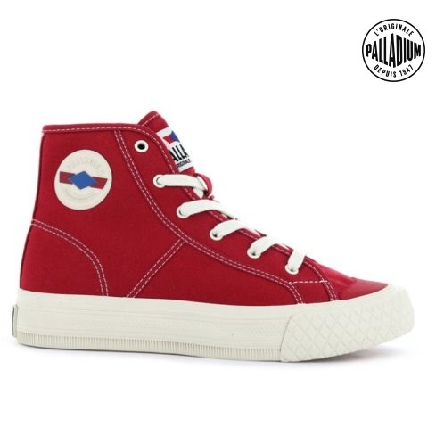 Baskets Palladium Palla Louvel High Tops Femme Rouge | FR WCA853D